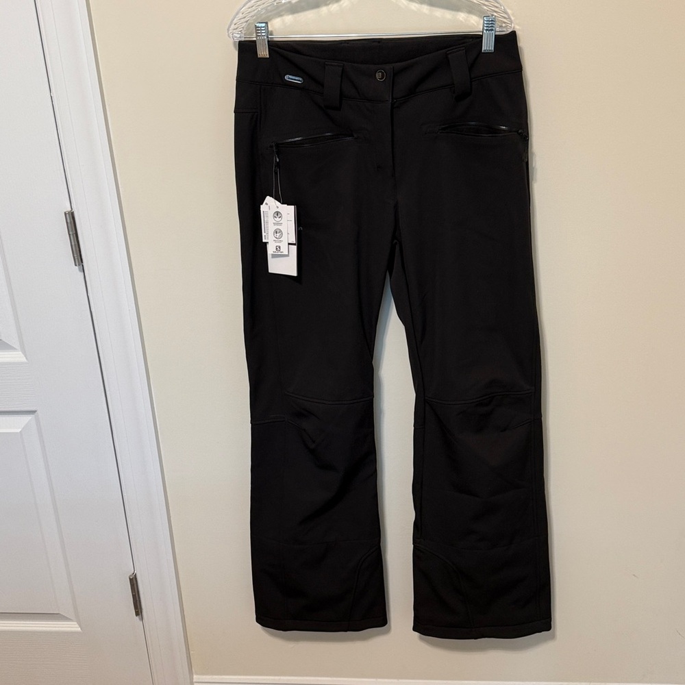 Salomon Women's Black Snow Flirt Ski Pants / Size M / Brand NWT / Waterproof